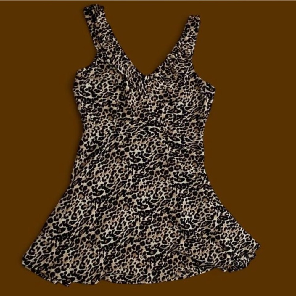 Leopard Print Sleeveless Dress